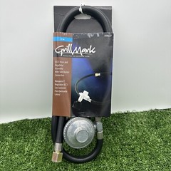 Grill Mark 80016A Stainless Steel Black Gas Line Hose & Regulator 21 L x 3 H in.