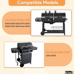 Grill Replacement Parts 3-Pack for Char Griller 5050 5650 3001 3008 – Burner