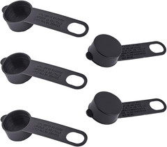 5-Pack QCC1 Propane Dust Caps with Strap, Plastic Propane Tank Valve Cover Fit f