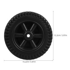 3PCS Wheels Replacement: 6-Inch Sturdy Plastic Wheels for Grill Carts