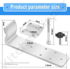 58182 Stow N’ Go Grill Rail Mount Bracket for Any Kuuma Stow N’ Go BBQ Grill, Fi