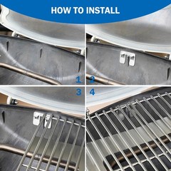 Stanbroil Stainless Steel Grill Cooking Grates for Q100/Q1000 series, Silver