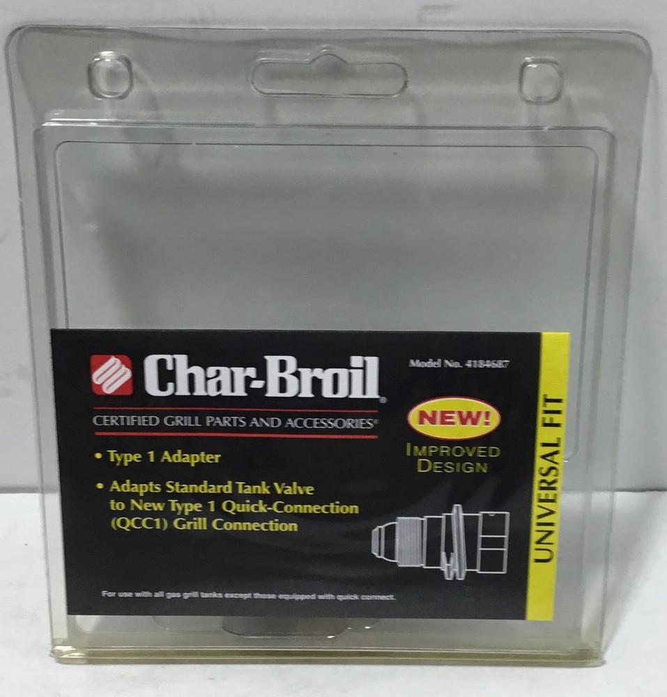 Char-Broil Grill Part Type 1 Adapter #4184687 New Universal Fit