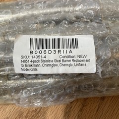 Lot of 4 ~ BBQ Burner Gas Grill Universal Grill Element Replacement 14051