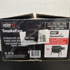 BRAND NEW!! Weber SmokeFire Stainless Steel Folding Front Shelf – EX6 S1 – 7003