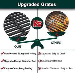 66095 66802 Grill Grates Grill Replacement Parts for Weber Genesis II E-310 I…