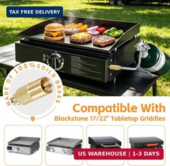 Griddles Regulator for Blackstone 17″ & 22″ Tabletop Griddles, Grill Replacement