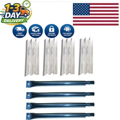 4-Pack Stainless Steel Heat Plates & Burners for Broil King Grills – 15 7/8″