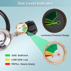 3 Feet Propane Regulator with Hose, Propane Tank Hose, Gas Grill Regulator and H