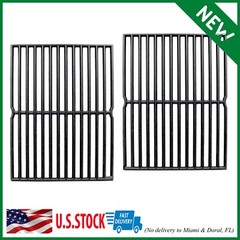 (2-Pack) 15″ Cast Iron Cooking Grid Grates Replacement
