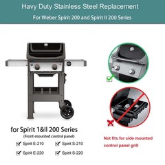 Grill Replacement Parts 7635 for Weber Spirit, Flavorizer Bars 15.3 Inch Flav…