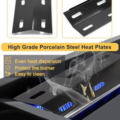 Grill Replacement Parts for Ducane 30400040 Parts, Porcelain Steel Heat Plates