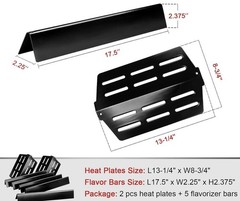 7pc Flavorizer Bars Heat Deflectors for Weber Genesis 300 E310 E320 E330