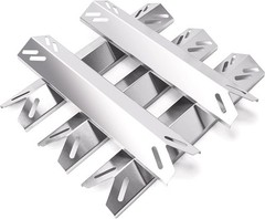 5 Pack 15″ Stainless Steel Grill Heat Plates for Cuisinart 5-Burner Gas Grill