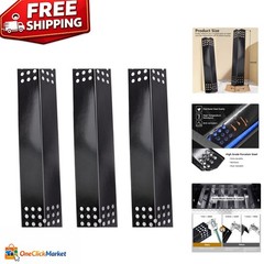 3-Pack Grill Heat Plate Shield for Nexgrill 14.5” Porcelain Steel Replacement