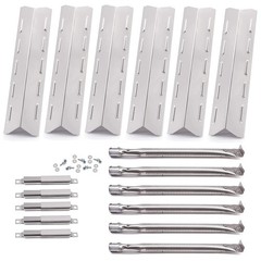 6 Burner Gas Grill Replacement Parts – Stainless Steel Burner Tubes & Heat Plate