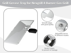 Grill Grease Tray Drip Pan for Nexgrill Charbroil Dyna-Glo BBQ 23-32″ Adjustable