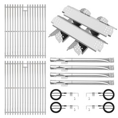 Stainless Cooking Grate,Heat Shield and Burner Kit 4-Burner kit SS, 720-0830
