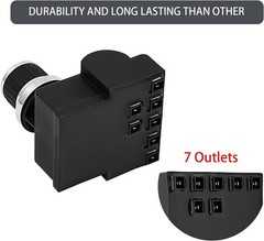 DHL-128-7Q Grill Igniters for Nexgrill Replacement Parts, 7 Outlet Tact Push But
