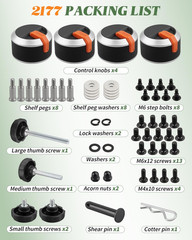 Griddle Burner Knobs Kit Fit for Blckstone 17” 22” 28” 36” Flat Top Gas Griddle