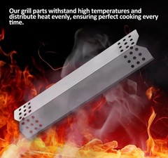 Outdoor Bazaar 6 Pcs Flame Tamers for Nexgrill 6 Burner Heat Shields, Stainle…
