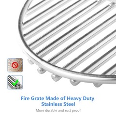 7.5″ BBQ High Heat Stainless Steel Charcoal Fire Grate Fits for Kamado Grill …