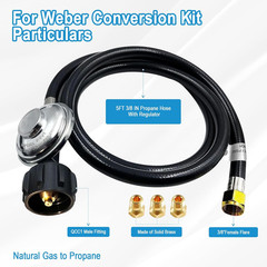 Natural Gas to Propane Conversion Kit for Weber Genesis or Genesis II Grill and