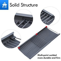 Charcoal Ash Pan Replacement for 29″ Barrel Grill Smoker, Adjustable Ash Catcher