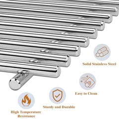 19.25″ Stainless Steel BBQ Grill Grates Replacement – 4 Pack for Bull Angus, Bra