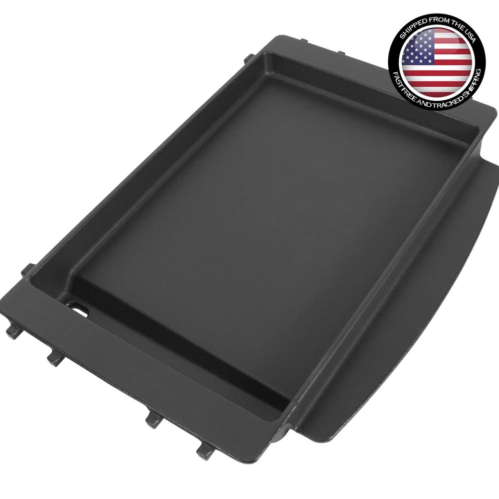Versatile Cast Iron Griddle for Weber Spirit II & Genesis Grills – 17.5″L x 12″W