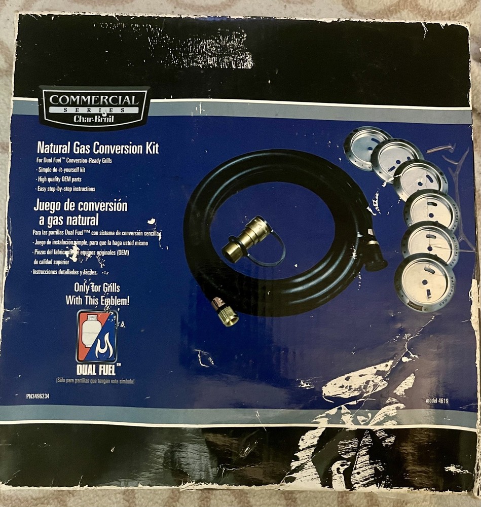 Char-Broil 4619 Natural Gas Conversion Kit Commercial Series New Open Box OEM