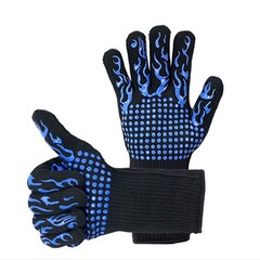 Heat Resistant Barbecue Gloves With Extended Cuff For Grilling And Oven Use