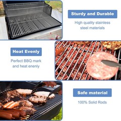 66095 Grill Grates with 66032 Flavorizer Bars for Weber Genesis 2 grill parts 30
