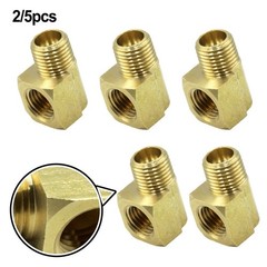 1/4 Brass 90 Deg Street Elbow Male x Female NPT for Industrial Fluid Handling