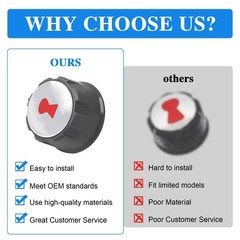 Replacement Grill Control Knobs for Weber E-Spirit 200 Series 3 Pcs