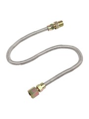 Stainless Steel 24 Inch Propane Hose Corrugated Design for Fire Pits and Grills