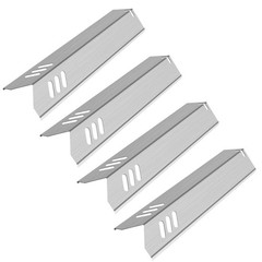 Share Kalomo 15 Inch Grill Heat Plates Shield Burner Covers Flame Guards, 4-Pack
