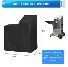 Deep Fryer Cover for Bayou Classic (700-701/700-704), Cover for 4 Gallon Deep…