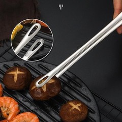 Sleek Design Stainless Steel Grill Tweezers Perfect for Meat and Vegetables