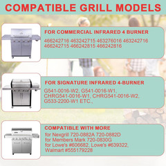 Emitter Plates Cooking Grates for Charbroil Tru-Infrared 4 Burner Grill