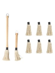 For Grilling Basting Mop for BBQ Sauce Basting with 6 Extra Replacements