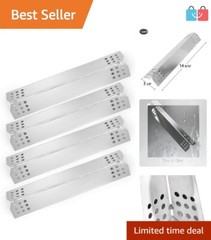 14 9/16″ Stainless Steel Grill Heat Shield Replacement – 4-Pack Flavorizer Bars