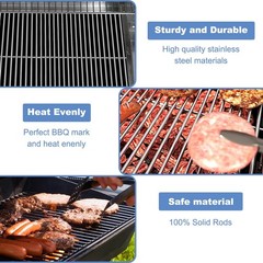 66089 66097 Grill Grates for Weber Genesis II E-410 E-435 S-435 18.75×11.12″