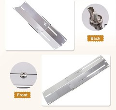 Criditpid Universal Stainless Steel Heat Plate Shield, Heat Tent, Flavorizer Bar