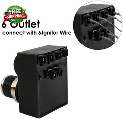 DHL-128-6Q Universal 6 Outlets Tact Push Button Grill Ignitor Kit for Home Depot