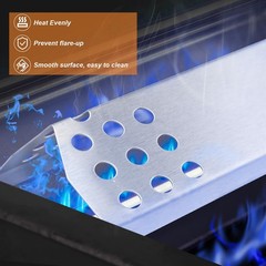 Grill Burner Heat Plate Kit Fits Monument 24367 17842 24633 41847NG 4 Packs