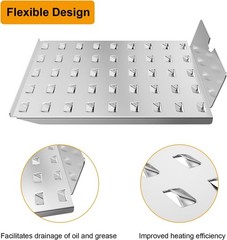 Grill Drip Tray Heat Baffle Replacement for Camp Chef 24 Series Pellet Grills,