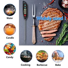 BOMATA Digital Water Thermometer for Water, Liquid, Candle and Cooking. Black