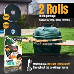 Gasket for Big Green Egg Large/XL/XXL – 2-Pack x 8 FT Smoker Gasket Seal – BG…