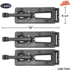 3pk Cast Iron Replacement Burner Pipe Tube for Members Mark, Sam Club Gas Grill